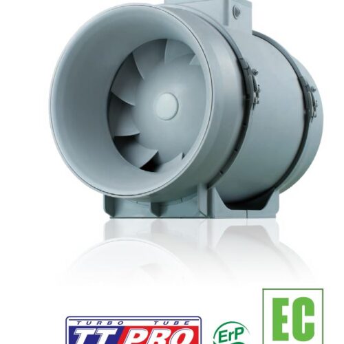 Axiálne odsávacie ventilátory VENTS TT 200PRO EC priemer napojenia 200mm-1040m3/h napätie 230V