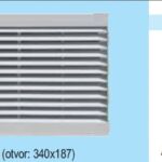 Vetracia mriežka bez sieťky MODPA2 stredná časť 340x230 pre otvor 340x187mm