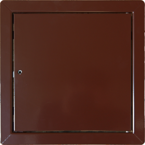  Kovové revízne dvierka CZ 600x600 HNEDÉ zatváranie štvorhran