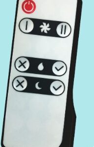 Náhradný diaľkový ovládač k rekuperátoru VENTS  RA1 50 SOLO a na VENTS RA1-35 SOLO