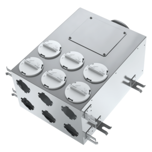 Blauberg SR 125mm/75mmx6-02 kovová rozdelovacia krabica