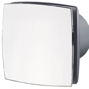 Ventilátor VENTS 125LDTL TURBO Chróm lesk zvýšený výkon +časový dobeh+guličkové ložisko-možnosť použitia do stropu