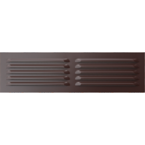 OPZ 500x140 Hnedá Hliníková mriežka 