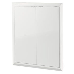 Plastové revízne dvierka biele D2  300x300