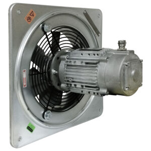 Protivýbušný axilálny ventilátor ELICENT Dynair QCM-ATX 354 T-400V II2G IIB T4 /ochrana motora Ex Db/
